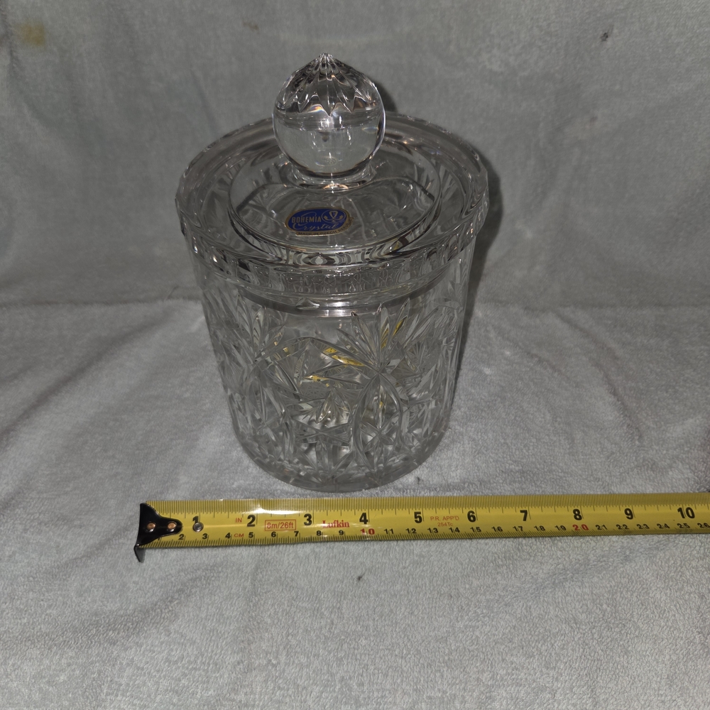 Crystal Lidded Jar